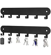 Suzurana 2 Pack Key Holder for Wall,Key Hooks with 6 Hooks,Key Rack Self Adhesive, Key Rack Wall ...