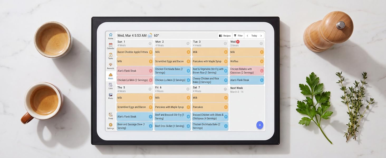 digital calendar for fridge