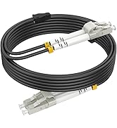 RamboCables 20m/66ft OM3 LC to LC Fiber Patch Cable Outdoor Armored,Outdoor Fiber Optic Cable Mul...