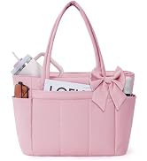 Crush Bow Puffer Tote Bag for Women, Work Teacher Nurse Shoulder Handbag | Fits 40oz Tumbler, 15....