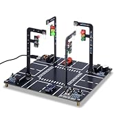 MIOYOOW LED Traffic Light Soldering Kit, STEM Educational Electronics Project with Sounds DIY Tra...