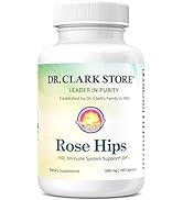 Dr Clark Store Rose Hips Supplement, 500 MG, 100 Gelatin Capsules