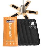 Barnakl Everyday Fresh Ceiling Fan Air Purifier Filters, Coconut Shell Carbon Fan Filters Trap Du...