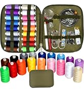 Sewing Kit with Case Portable Sewing Supplies for Home Traveler, Adults, Beginner, Emergency, Con...