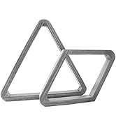GSE Deluxe Heavy Duty Solid Wood Billiard 8-Ball Triangle / 9-Ball Diamond Pool Ball Racks for 2-...