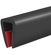 Rubber Edge Trim, Self-Adhesive Rubber Edge Trim, Edge Protector for 3/16" Glass and Flexiglass, ...