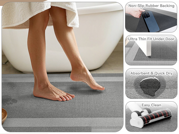 bath mats bath rugs for bathroom non slip ultra thin bathroom mat quick dry absorbent bath mat