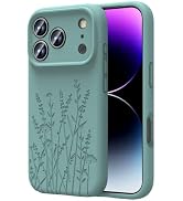 OAOA Engraved for iPhone 18 Pro/iPhone 17 Pro Case, Flower | Engraved, All-Round Protection, Prem...
