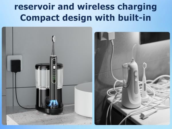 Electric Toothbrush with Water Flosser