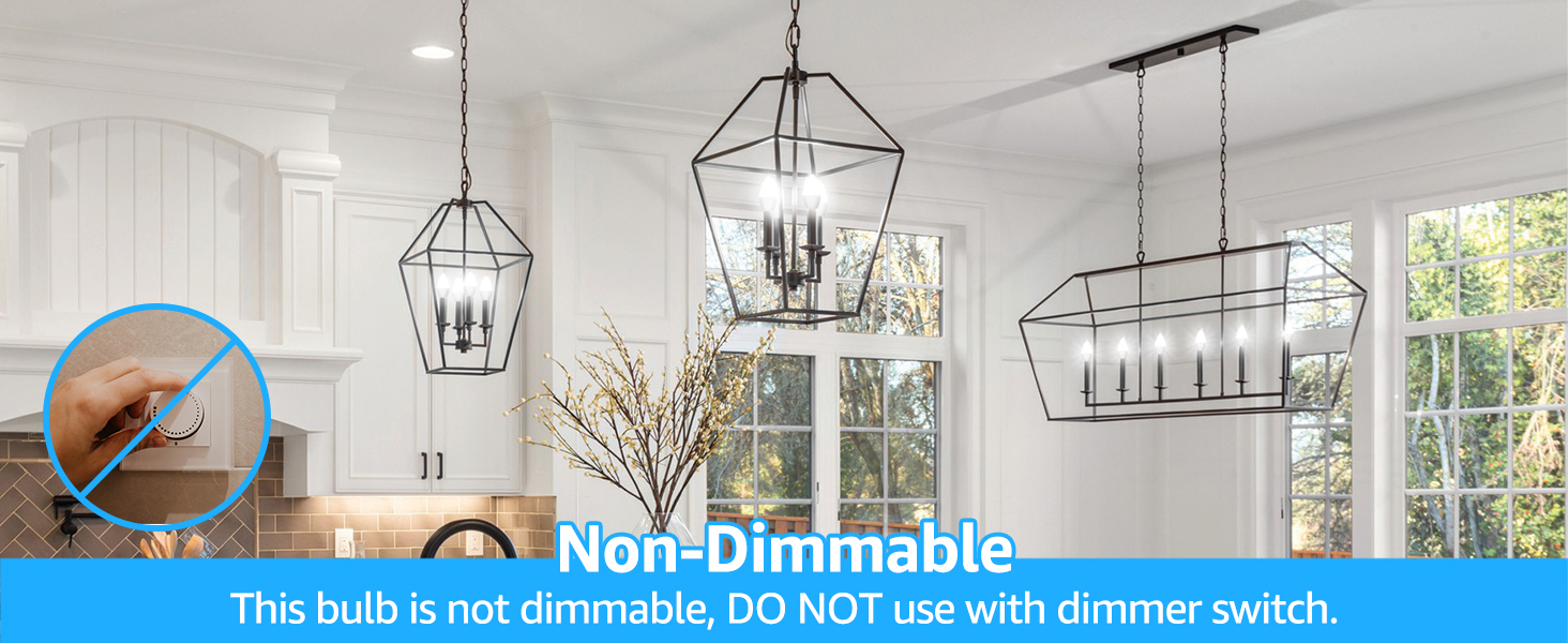 LED Candelabra Bulbs Non-Dimmable