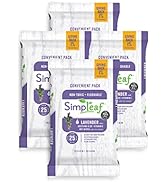 Simpleaf Flushable Wet Wipes Lavender
