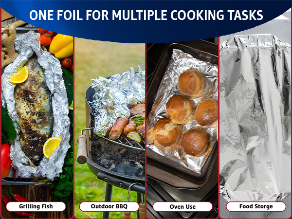 Heavy Duty Commercial Grade Food Safe Aluminum Foil Roll