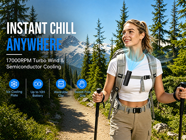 clip on fan for hiking