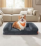 Feandrea Dog Bed, Orthopaedic Dog Sofa Bed for Medium Dogs, Waterproof Ped Bed with Removable Was...