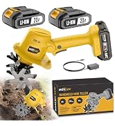 Muylux 20V Cordless Tiller Cultivator for Gardening, Electric Garden Tiller with Battery & Charge...