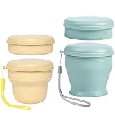 Collapsible Travel Cup, Folding Cup with Lid, BPA Free Silicone Collapsible Cup with Stainless St...