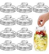 Cedilis 9 Pack Glass Fermentation Weights with Easy Grip Handles, Heavy Glass Fermenting Lids Kit...