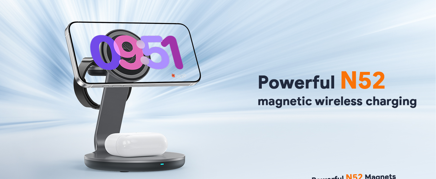 3 in 1 wireless charging station