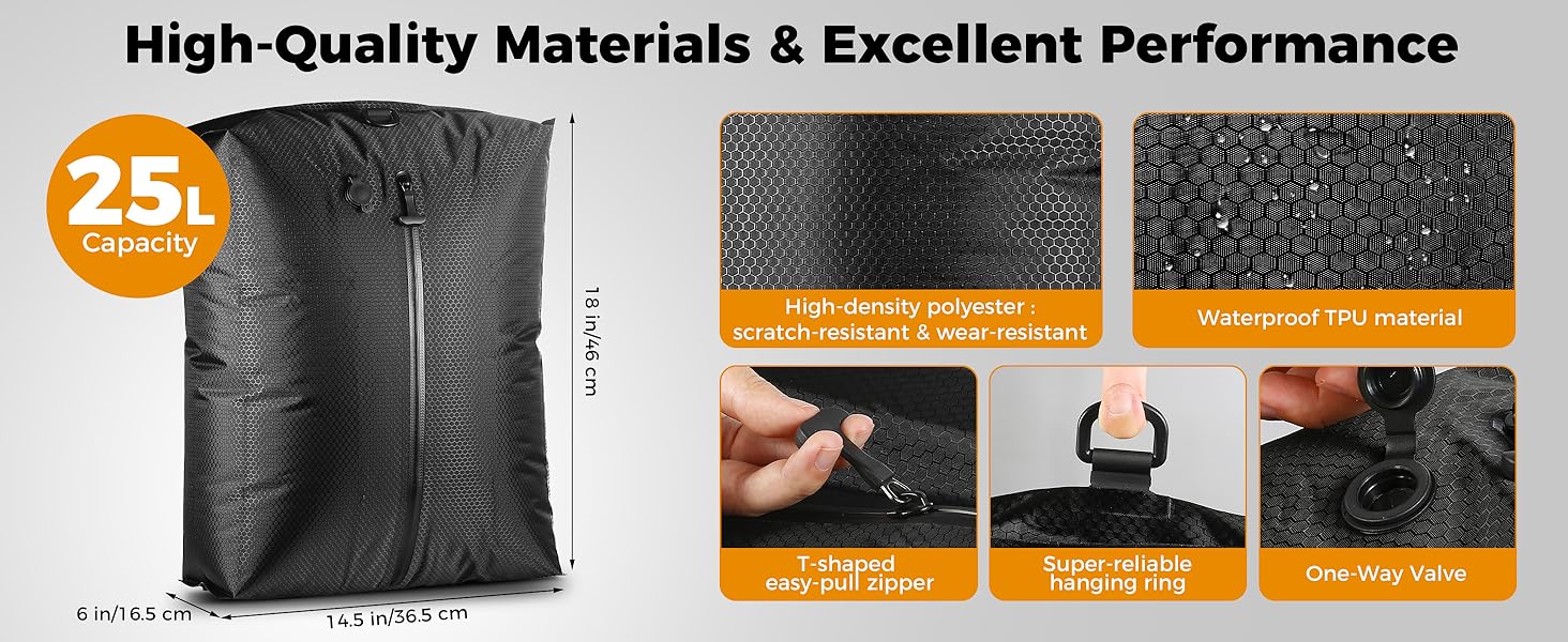 travel vacuum bags with pump