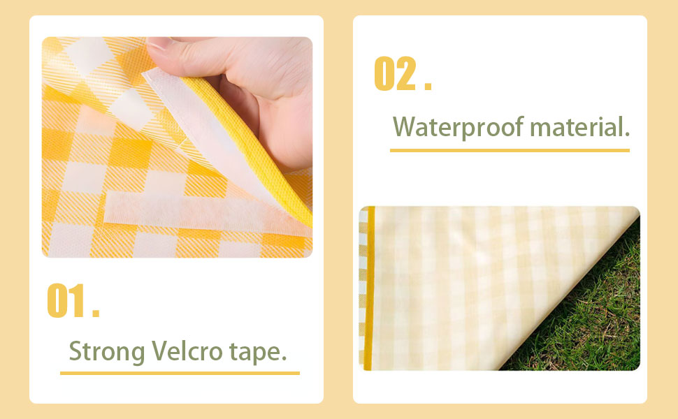 Portable Thin Waterproof Beach Blanket, Suitable for Outdoor Camping use