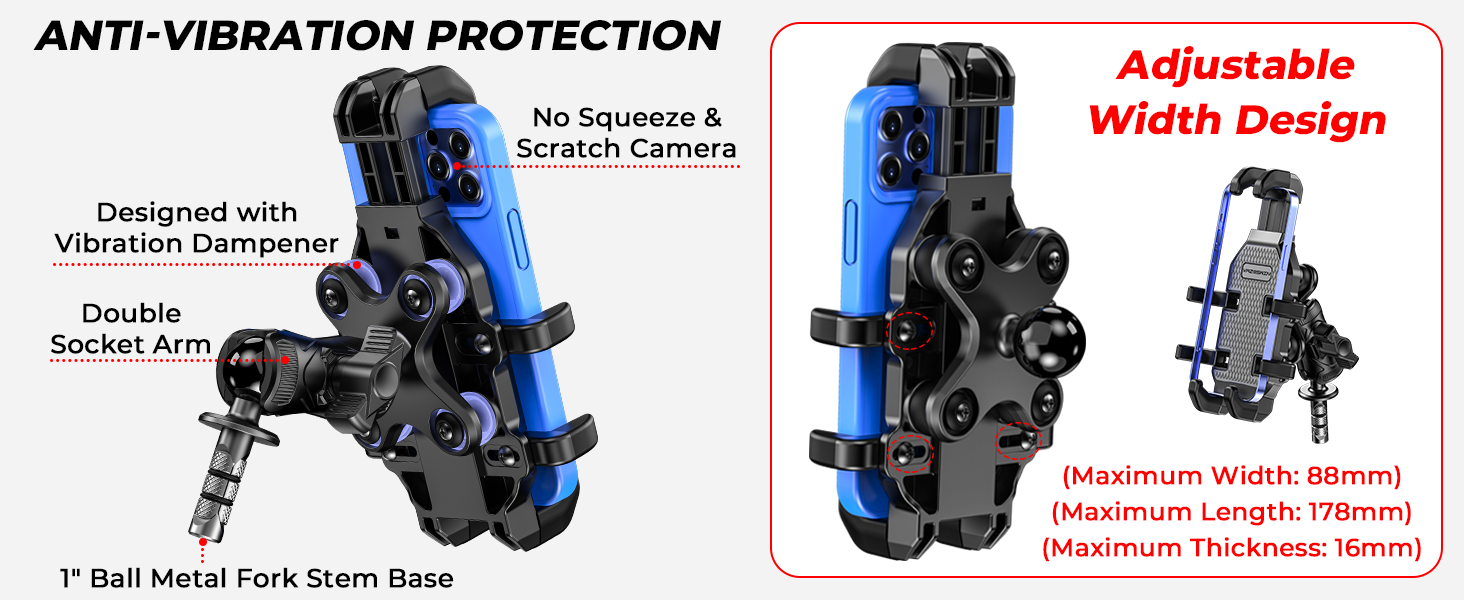 motorcycle cell phone mount