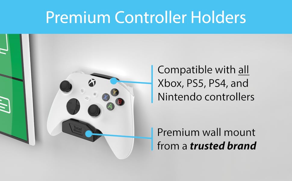TotalMount for Xbox, PS5, and Nintendo Controllers – Premium Gaming Controller Holder