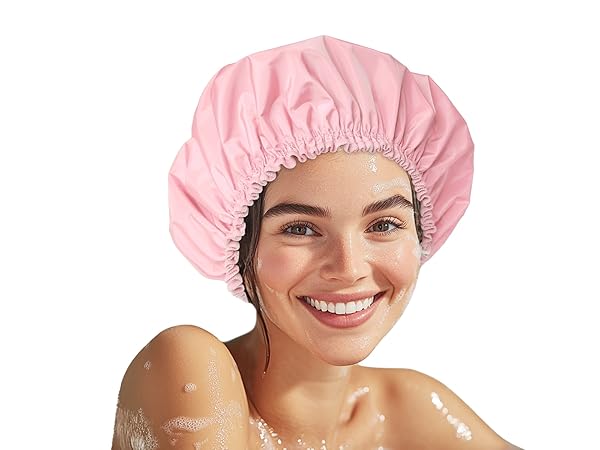 1 Double-layer Shower Caps+3 Single-layer bath cap