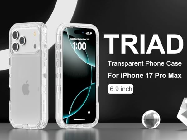 Compatible for iPhone 17 Pro Max Clear