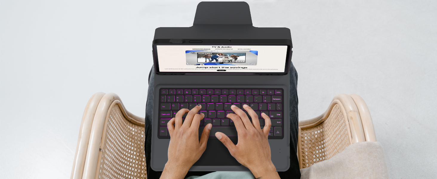 samsung keyboard book cover for galaxy tab S9 FE