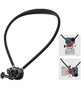 Walking Way Neck Mount for Action Cameras, Upgraded Chest Support with Air Cushion, 360-Degree Sw...