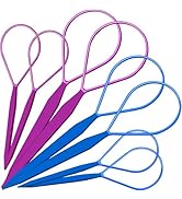 Teenitor Tail Hair Loop Styling Tool, Large + Small Hair Pull Through Tool Hair Accessories for W...