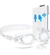 ZABERT Swim Goggles,W2 Swimming Goggles for Adult Men Women, Anti-fog UV Protection No Leaking