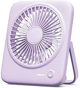 Otlonpe Desk Fan Rechargeable Portable Fan, 4000mAh Battery Operated Personal Silent Table Fan, 6...