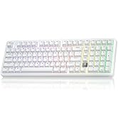 LEOBOG HI98C Pro Wireless Mechanical Gaming Keyboard, Tri-Mode Wired/2.4G/BT5.0 Hot Swappable Alu...