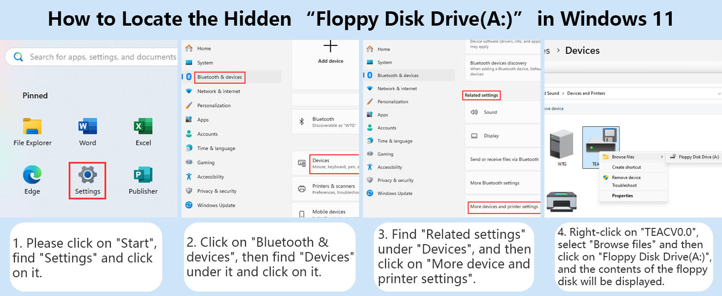 D004-BK Floppy Disk Reader