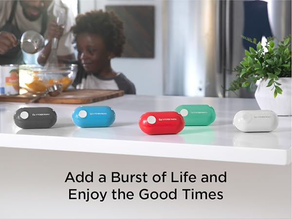 add a burst of life and enjoy the good times, kitchen mama mini rechargeable can opener