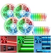 131.2ft LED Strip Lights(4 Rolls of 32.8ft),480LEDs 5050 RGB Color Changing LED Light Strips with...