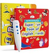 TEKFUN Learn to Read Sound Books with Talking Pen, Educational Autism Sensory Toys for Kids, 500+...