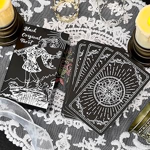 tarot card with guidebook