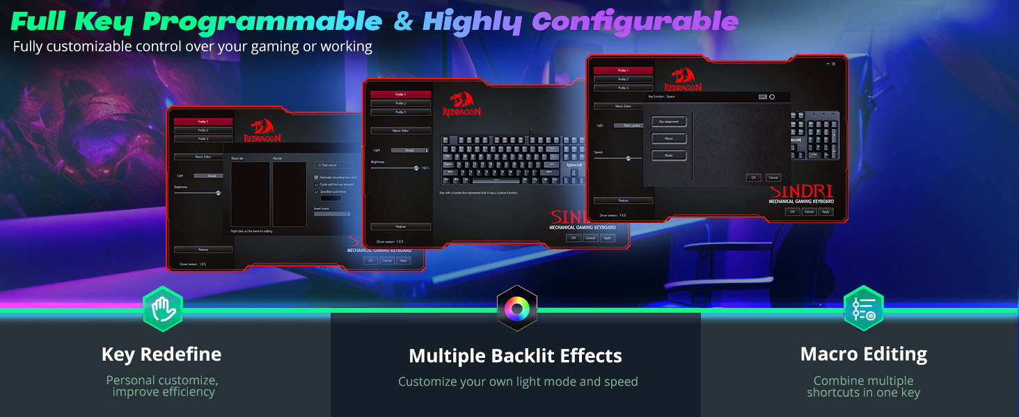 full size mechanical gaming keyboard