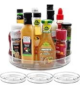 Amolliar Lazy Susan Organizer, 11" 4 Pack Turntable, Spice Rack for Cabinet, Kitchen, Fridge, Cou...