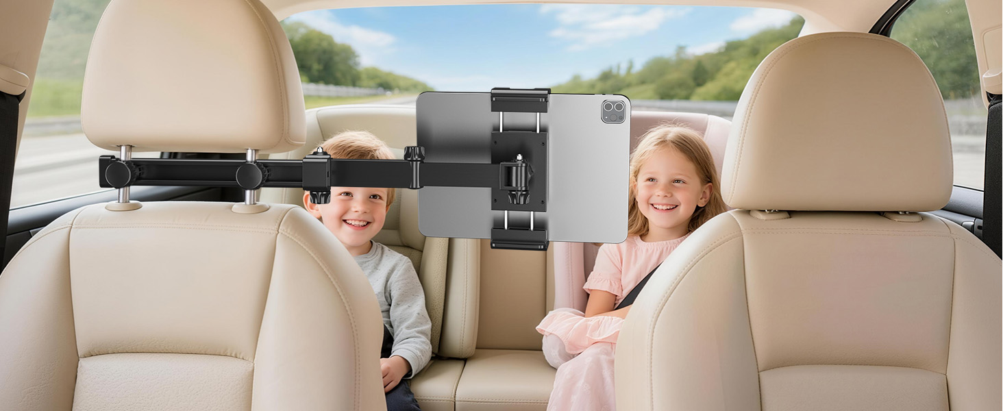 PLDHPRO Tablet Holder for Car Headrest Mount iPad Backseat Foldable Back Seat Stand