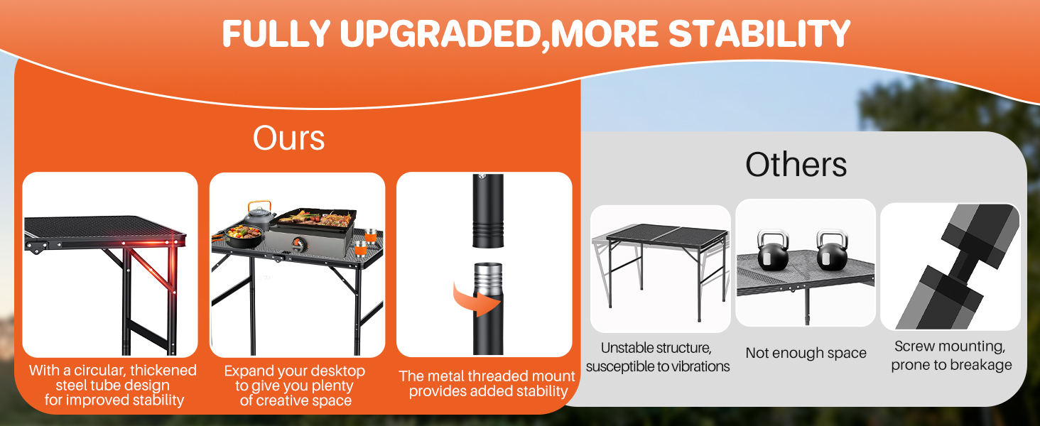 portable camping table