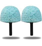 2 Pack Cyan Robust Cobweb Duster Head Brush - Twist-On Web Cleaning Tool, Spider Web Remover Brus...