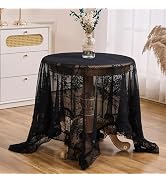 Black tablecloth