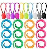 22 Pcs Fabric Huggers and Magnetic Fabric Clips for Cross Stitch, Silicone Thread Spool Huggers a...