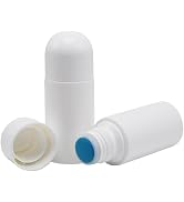 Czhotg 4Pcs White 50 ml Sponge Head Plastic Liquid Applicator Bottles with Sponge Refillable Deod...