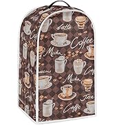 doginthehole Blender Dust Cover Coffee Theme Appliance Covers for kitchen Stand Mixer or Coffee M...