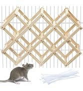 Jevnd Wooden Rat Climbing Toys, Natural Pet Rat Cage Accessories Climbing Ladder, Fancy Rats Enri...
