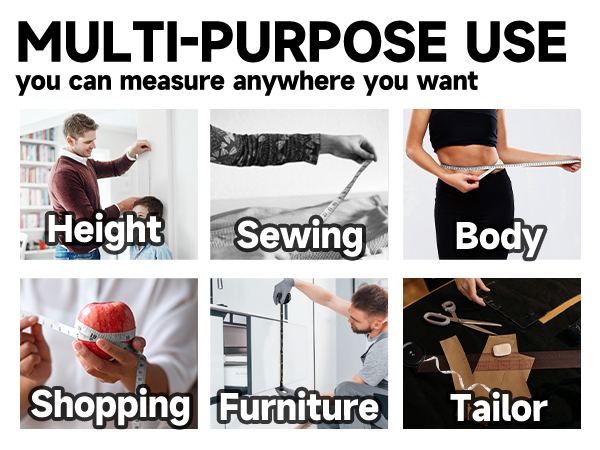Tape Measure Measuring Tape for Body Fabric Sewing Tailor Cloth Knitting Vinyl Craft Measurements